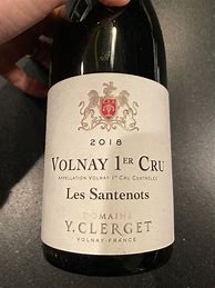 Image result for Y Clerget Volnay Champans