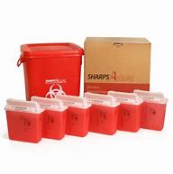 Image result for Wall Mount Enclosure with Lock and Key for 5 Quart Sharps Container