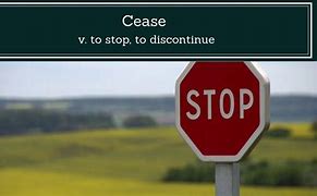 Image result for Ceased Meaning in English