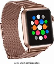 Image result for Pink with Silver Gold Mesh Watch Band Apple