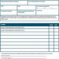 Image result for On the Job Training Form