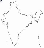 Image result for India Political Map Outline A4 Size