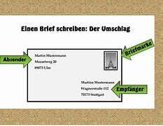 Image result for Brief Schreiben Absender