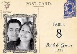 Image result for Stone Wedding Table Numbers