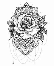 Image result for Rose Gold Mandala Art