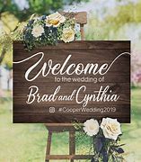 Image result for Rustic Wedding Signs Personalized