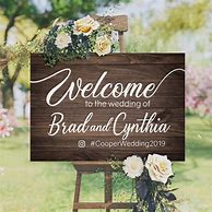 Image result for Wedding Place Signs