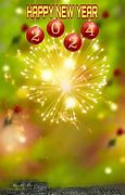 Image result for Happy New Year 2024 Green