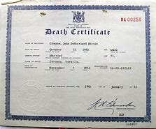 Image result for Washington State Death Certificate