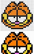 Image result for Garfield Pixel Art