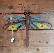 Image result for Large Metal Dragonfly Outdoor Wall Art