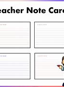 Image result for Teacher Note Cards