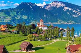 Image result for Switzerland Village On Small Island