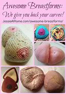 Image result for Crocheted Mastectomy Bra Inserts
