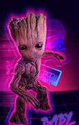 Image result for Dancing Baby Groot 4th Birthday Card