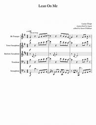 Image result for Lean On Me Trumpet Sheet Music