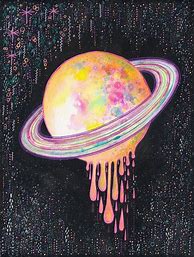 Image result for Trippy Space Planet Drawing