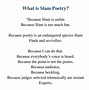 Image result for Slam Poetry Examples