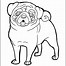 Image result for Free Pug Coloring Pages