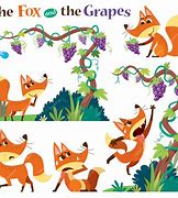Image result for Fox and Grapes Cartoon