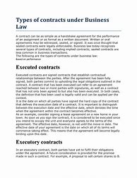 Image result for 4 Types of Contracts