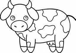 Image result for Cow Line Art