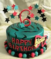 Image result for 6 Birthday Cake