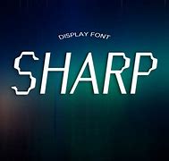 Image result for Sharp Letter Font