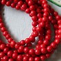 Image result for Red Round Howlite Beads
