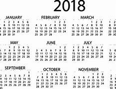 Image result for 2018 Calendar