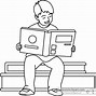 Image result for Anime Boy Reading a Book Clip Art