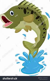 Image result for Cartoon Bass Fish