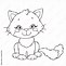 Image result for Cute Cartoon Cat Coloring Pages