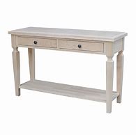 Image result for Unfinished Console Table
