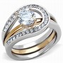 Image result for 2 Piece Wedding Ring Sets