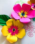 Image result for Hibiscus Paper Flower Template