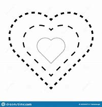 Image result for Dotted Line Cut Out Heart