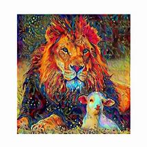 Image result for Lion and Lamb Diamond Painting