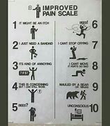 Image result for Pain Scale Bear