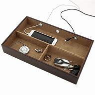 Image result for leather valet trays with charging