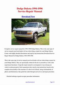 Image result for Dodge Dakota Repair Manual
