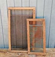 Image result for Vintage Wooden Adjustable Window Screens