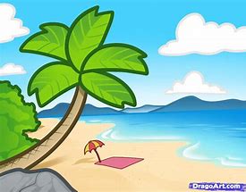 Image result for Beach Cartoon Drawing