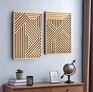 Image result for Abstract Wood Peg Wall Art