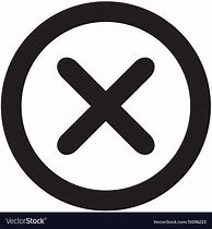 Image result for Wrong Symbol Black