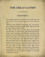 Image result for Great Gatsby First Page