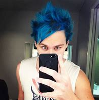 Image result for Michael Clifford Rainbow Hair