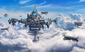 Image result for Futuristic Steampunk City