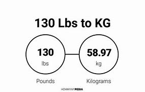 Image result for 130 Kg to Lbs Wight