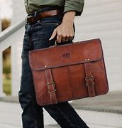 Image result for Men's Leather Laptop Bag
